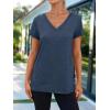 imageAUTOMET TShirts Short Sleeve V Neck Tees Tops for Women Fashion Trendy Lightweight Soft Casual Summer Outfits Clothes 2025Navy