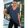 imageAUTOMET TShirts Short Sleeve V Neck Tees Tops for Women Fashion Trendy Lightweight Soft Casual Summer Outfits Clothes 2025Navy