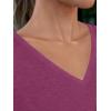 imageAUTOMET TShirts Short Sleeve V Neck Tees Tops for Women Fashion Trendy Lightweight Soft Casual Summer Outfits Clothes 2025Purple