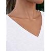 imageAUTOMET TShirts Short Sleeve V Neck Tees Tops for Women Fashion Trendy Lightweight Soft Casual Summer Outfits Clothes 2025White