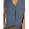 imageAUTOMET Vest for Women Summer Tops Spring Outfits Linen 2025 Fashion Button Down Sleeveless Business Casual Dressy ClothesBlue