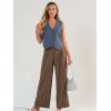 imageAUTOMET Vest for Women Summer Tops Spring Outfits Linen 2025 Fashion Button Down Sleeveless Business Casual Dressy ClothesBlue