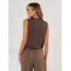 imageAUTOMET Vest for Women Summer Tops Spring Outfits Linen 2025 Fashion Button Down Sleeveless Business Casual Dressy ClothesBrown