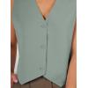 imageAUTOMET Vest for Women Summer Tops Spring Outfits Linen 2025 Fashion Button Down Sleeveless Business Casual Dressy ClothesGreen