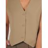 imageAUTOMET Vest for Women Summer Tops Spring Outfits Linen 2025 Fashion Button Down Sleeveless Business Casual Dressy ClothesKhaki