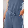 imageAUTOMET Womens Jumpsuits Dressy Summer Outfits Casual Sleeveless Wide Leg Long Pants Rompers Fashion ClothesHaze Blue