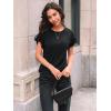 imageAUTOMET Womens Short Sleeve Tops Summer Tshirts Casual 2025 Cute Ruffle Crewneck Trendy Fashion Dressy Cute Work OutfitsBlack