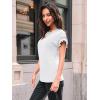 imageAUTOMET Womens Short Sleeve Tops Summer Tshirts Casual 2025 Cute Ruffle Crewneck Trendy Fashion Dressy Cute Work OutfitsWhite