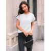 imageAUTOMET Womens Short Sleeve Tops Summer Tshirts Casual 2025 Cute Ruffle Crewneck Trendy Fashion Dressy Cute Work OutfitsWhite