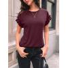 imageAUTOMET Womens Short Sleeve Tops Summer Tshirts Casual 2025 Cute Ruffle Crewneck Trendy Fashion Dressy Cute Work OutfitsWinered