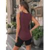 imageAUTOMET Womens Tank Tops Summer Sleeveless High Neck Casual Cute Basic Trendy Loose Crew Flowy Beach Shirt Vacation OutfitsBurgundy