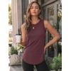 imageAUTOMET Womens Tank Tops Summer Sleeveless High Neck Casual Cute Basic Trendy Loose Crew Flowy Beach Shirt Vacation OutfitsBurgundy
