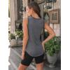 imageAUTOMET Womens Tank Tops Summer Sleeveless High Neck Casual Cute Basic Trendy Loose Crew Flowy Beach Shirt Vacation OutfitsGrey