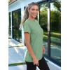 imageAUTOMET Womens Tops Business Casual Basic T Shirts Loose Fit Crewneck Short Sleeve Tee Summer Outfit Trendy Cute ClothesLight Green