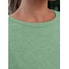 imageAUTOMET Womens Tops Business Casual Basic T Shirts Loose Fit Crewneck Short Sleeve Tee Summer Outfit Trendy Cute ClothesLight Green