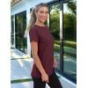 imageAUTOMET Womens Tops Business Casual Basic T Shirts Loose Fit Crewneck Short Sleeve Tee Summer Outfit Trendy Cute ClothesWine Red