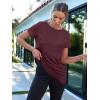 imageAUTOMET Womens Tops Business Casual Basic T Shirts Loose Fit Crewneck Short Sleeve Tee Summer Outfit Trendy Cute ClothesWine Red