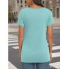 imageAUTOMET Womens Tops Casual Spring Summer Tshirts 2025 Short Sleeve Square Neck Basic Tee OutfitsAqua