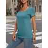 imageAUTOMET Womens Tops Casual Spring Summer Tshirts 2025 Short Sleeve Square Neck Basic Tee OutfitsBlue Green