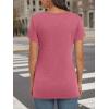 imageAUTOMET Womens Tops Casual Spring Summer Tshirts 2025 Short Sleeve Square Neck Basic Tee OutfitsHot Pink