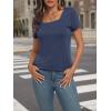 imageAUTOMET Womens Tops Casual Spring Summer Tshirts 2025 Short Sleeve Square Neck Basic Tee OutfitsNavy