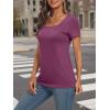 imageAUTOMET Womens Tops Casual Spring Summer Tshirts 2025 Short Sleeve Square Neck Basic Tee OutfitsPurple