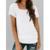 imageAUTOMET Womens Tops Casual Spring Summer Tshirts 2025 Short Sleeve Square Neck Basic Tee OutfitsWhite