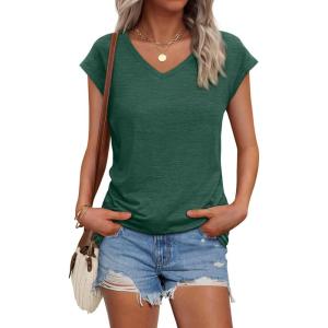imageAUTOMET Summer Tops for Women T Shirts 2025 Beach Vacation Fashion Spring Dressy Business Casual Outfits Workout Boho ClothesGreen