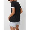 imageAUTOMET Womens Short Sleeve TShirts Summer Tops Casual Soft Tunic V Neck Basic Workout Clothes Spring Fashion Outfits 2025Black