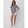 imageAUTOMET Womens Short Sleeve TShirts Summer Tops Casual Soft Tunic V Neck Basic Workout Clothes Spring Fashion Outfits 2025Bluegrey