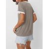 imageAUTOMET Womens Short Sleeve TShirts Summer Tops Casual Soft Tunic V Neck Basic Workout Clothes Spring Fashion Outfits 2025Coffeegrey