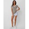 imageAUTOMET Womens Short Sleeve TShirts Summer Tops Casual Soft Tunic V Neck Basic Workout Clothes Spring Fashion Outfits 2025Coffeegrey