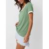 imageAUTOMET Womens Short Sleeve TShirts Summer Tops Casual Soft Tunic V Neck Basic Workout Clothes Spring Fashion Outfits 2025Green