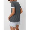 imageAUTOMET Womens Short Sleeve TShirts Summer Tops Casual Soft Tunic V Neck Basic Workout Clothes Spring Fashion Outfits 2025Grey