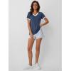 imageAUTOMET Womens Short Sleeve TShirts Summer Tops Casual Soft Tunic V Neck Basic Workout Clothes Spring Fashion Outfits 2025Navy