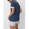 imageAUTOMET Womens Short Sleeve TShirts Summer Tops Casual Soft Tunic V Neck Basic Workout Clothes Spring Fashion Outfits 2025Navy