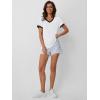 imageAUTOMET Womens Short Sleeve TShirts Summer Tops Casual Soft Tunic V Neck Basic Workout Clothes Spring Fashion Outfits 2025White