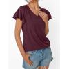 imageAUTOMET Womens Short Sleeve TShirts V Neck Tops Summer Fashion Dressy Casual Basic Ruffle Blouse Soft 2025 Spring ClothesWinered