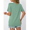 imageAUTOMET Womens Summer Short Sleeve Shirts Trendy TShirts Dressy Casual Blouses 2025 Crew Neck Tunic Beach Fashion TopsLightgreen