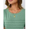 imageAUTOMET Womens Summer Short Sleeve Shirts Trendy TShirts Dressy Casual Blouses 2025 Crew Neck Tunic Beach Fashion TopsLightgreen