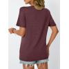 imageAUTOMET Womens Summer Short Sleeve Shirts Trendy TShirts Dressy Casual Blouses 2025 Crew Neck Tunic Beach Fashion TopsWinered