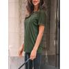 imageAUTOMET Womens T Shirts Lace Tops Fashion Short Sleeve Trendy Business Casual Dressy Knitted Summer Clothes 2025Army Green