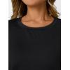 imageAUTOMET Womens Workout Tops Short Sleeve Gym Shirts Summer Athletic Yoga Tshirts Loose Fit Casual Clothes 2025Black