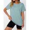 imageAUTOMET Womens Workout Tops Short Sleeve Gym Shirts Summer Athletic Yoga Tshirts Loose Fit Casual Clothes 2025Lakeblue