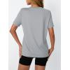 imageAUTOMET Womens Workout Tops Short Sleeve Gym Shirts Summer Athletic Yoga Tshirts Loose Fit Casual Clothes 2025Lightgrey