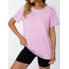 imageAUTOMET Womens Workout Tops Short Sleeve Gym Shirts Summer Athletic Yoga Tshirts Loose Fit Casual Clothes 2025Lightpink