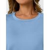 imageAUTOMET Womens Workout Tops Short Sleeve Gym Shirts Summer Athletic Yoga Tshirts Loose Fit Casual Clothes 2025Skyblue