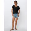 imageAUTOMET V Neck T Shirts for Women Eyelet Embroidery Summer Spring Casual Cute Tops Fashion Beach Vacation ClothesBlack