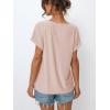 imageAUTOMET V Neck T Shirts for Women Eyelet Embroidery Summer Spring Casual Cute Tops Fashion Beach Vacation ClothesPink