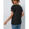 imageAUTOMET Women Short Sleeve Summer Top 2025 Lace Dressy Casual Business Cute T Shirts Blouse Basic TeeBlack